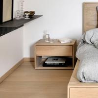 Ethnicraft Nachtkastje 'Nordic' Geolied Eikenhout, kleur Naturel - thumbnail