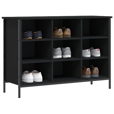VidaXL Schoenenkast 100x35x70 cm bewerkt hout zwart