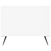 Salontafel 102x50x40 cm bewerkt hout wit - thumbnail