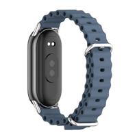 Ocean siliconen bandje - Blauw - Xiaomi Smart Band 8 & 9 - thumbnail