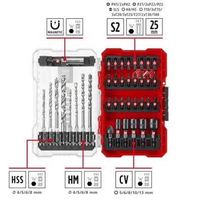 Einhell 108763 Boor- en bitassortiment 39-delig Einhell 108763 Boor- en bitassortiment 39-delig