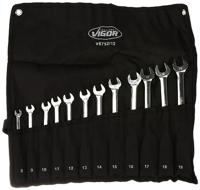 Vigor V6752/12 V6752/12 Ringratelsteeksleutel met scharnier Sleutelbreedte (metrisch) 8 - 19 mm - thumbnail