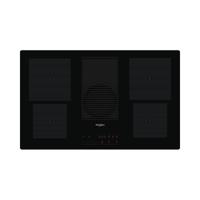 Whirlpool WVH 92 K/1 Inductie kookplaat met afzuiging Zwart - thumbnail