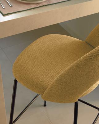 Kave Home Mahalia barkruk H63 Mosterd Kave Home Mahalia barkruk H63 Mosterd