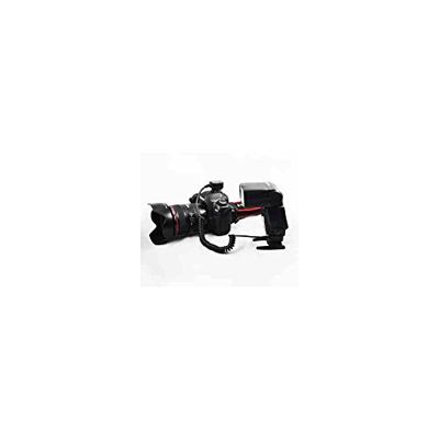 Pixel FC-311/L E-TTL flitsschoen-adapter voor Canon (verlengkabel), Kabellengte: ca. 1,0 m (uitgerekt ca. 1,8 m)., zwart