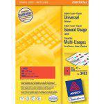 Etiket avery 3452 105x37mm rood 1600st - thumbnail