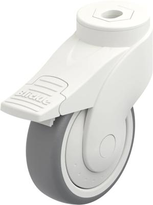 Blickle LWK-TPA 101KF-FI Zwenkwiel met rem Wieldiameter: 100 mm Draagvermogen (max.): 100 kg 1 stuk(s)