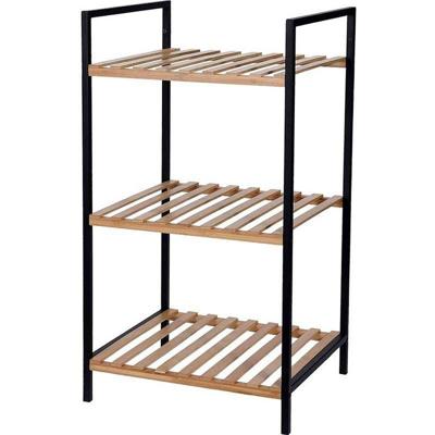 Excellent Houseware Handdoekenrek 3 Etages 38x32x70 cm Bamboe/Metaal/Zwart Excellent Houseware Handdoekenrek 3 Etages 38x32x70 cm Bamboe/Metaal/Zwart
