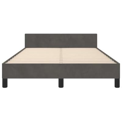Bedframe zonder matras 120x200 cm fluweel donkergrijs