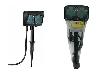 Beslight StopcontactGarden Duo voor buiten op spie - 41060