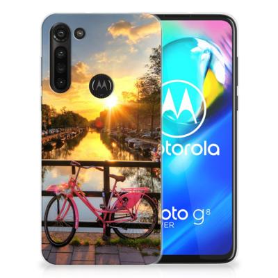 Motorola Moto G8 Power | Silliconen Back Cover | Amsterdamse Grachten