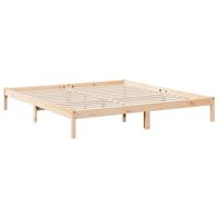 Bedframe extra lang zonder matras massief grenenhout 180x210 cm - thumbnail