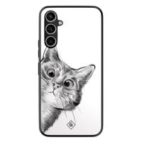 Samsung Galaxy A34 hoesje - Peekaboo kat - thumbnail