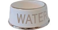 Hondenwaterbak wit/zilver Water 18 cm Eet-en-drinkbakken-hond Gebr. de Boon - Gebr de boon - thumbnail