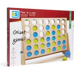 BS Toys mega houten vier bij elkaar spel, 43dlg