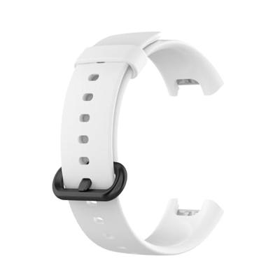 By Qubix - Classic siliconen sportbandje - Wit - Compatible met Xiaomi Mi Watch Lite/Redmi Watch - Compatible Xiaomi bandje
