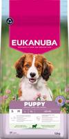 Eukanuba Puppyvoer met lam & rijst voor kleine en middelgrote rassen – premium droogvoer voor junior honden, 12 kg - thumbnail