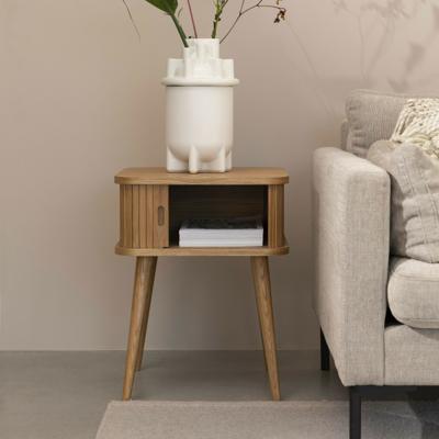 Zuiver Bijzettafel/Nachtkastje 'Barbier' Hout, 45 x 45cm Zuiver Bijzettafel/Nachtkastje 'Barbier' Hout, 45 x 45cm