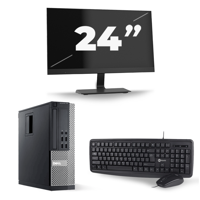 Dell Optiplex 790 SFF - Intel Core i7-2e Generatie - 16GB RAM - 256GB SSD - Windows 10 + 1x 24 inch Monitor - thumbnail