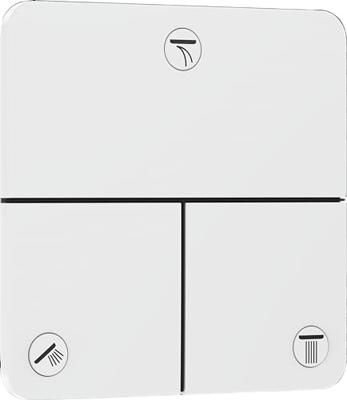 Hansgrohe ShowerSelect Comfort Q stopkraan inbouw voor 3 functies, mat wit Hansgrohe ShowerSelect Comfort Q stopkraan inbouw voor 3 functies, mat wit