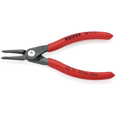 Knipex Precisie-borgveertang voor binnenringen in boringen | Anti-slip kunststof bekleed - 48 11 J1 SB Knipex Precisie-borgveertang voor binnenringen in boringen | Anti-slip kunststof bekleed - 48 11 J1 SB