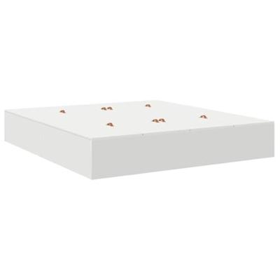 Bedframe met opslag Wit 200 x 200 x 31.5 cm Bewerkt hout