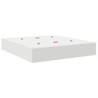 Bedframe met opslag Wit 200 x 200 x 31.5 cm Bewerkt hout - thumbnail
