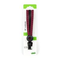 Qibbel Widek triobinder eye met haak 3x12mm zwart/bordeaux - thumbnail
