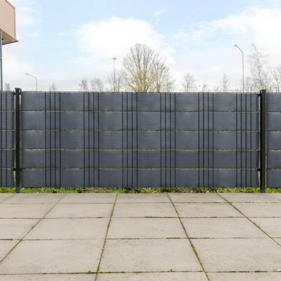 Balkonschermen 5 st 255x19 cm poly rattan antracietkleurig Balkonschermen 5 st 255x19 cm poly rattan antracietkleurig