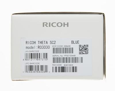 RICOH THETA SC2 BLUE 360° Camera 4K Video met beeldstabilisatie Hoge beeldkwaliteit High-speed gegevensoverdracht, met weinig ruis, Blauw