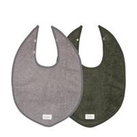 Koeka slab Dijon Organic - set van 2 donkergroen/grijs - thumbnail