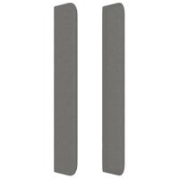 Boxspring met matras stof donkergrijs 90x190 cm - thumbnail