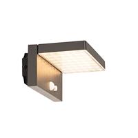 QAZQA Buiten wandlamp donkergrijs incl. LED en dimlicht op solar - - thumbnail