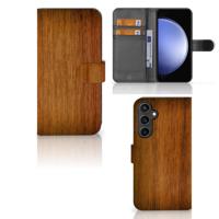 Samsung Galaxy S23 FE | Book Style Case | Donker Hout - thumbnail