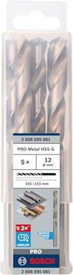 Bosch Accessoires Metaalboren HSS-G, Standard 12 x 101 x 151 mm 5st - 2608595081 Bosch Accessoires Metaalboren HSS-G, Standard 12 x 101 x 151 mm 5st - 2608595081
