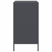 Dressoir 68x39x73,5 cm koudgewalst staal antracietkleurig - thumbnail