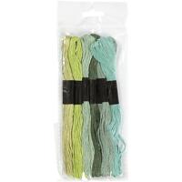 Creativ Company Borduurgaren, dikte 1 mm, groen, 6 bol/ 1 doos - thumbnail
