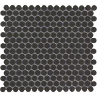 Mozaiek London Round Zwart 1,9x1,9 - thumbnail