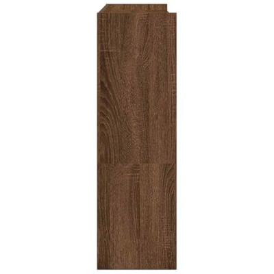 VidaXL Schoenenrek 80x25x81 cm bewerkt hout bruin eikenkleur