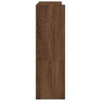 VidaXL Schoenenrek 80x25x81 cm bewerkt hout bruin eikenkleur - thumbnail