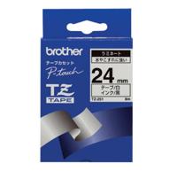 Labeltape Brother P-touch TZe-251 standaard 24mm zwart op wit - thumbnail