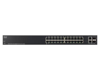 Small Business Smart Plus SG220-26P - Switch - Beheerd - 24 x 10/100/1000 (PoE+) + 2 x Gigabit SFP-combinatie - desktop, rack-uitvoering - PoE+ (180 W) Small Business Smart Plus SG220-26P - Switch - Beheerd - 24 x 10/100/1000 (PoE+) + 2 x Gigabit SFP-combinatie - desktop, rack-uitvoering - PoE+ (180 W)