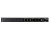Small Business Smart Plus SG220-26P - Switch - Beheerd - 24 x 10/100/1000 (PoE+) + 2 x Gigabit SFP-combinatie - desktop, rack-uitvoering - PoE+ (180 W) - thumbnail
