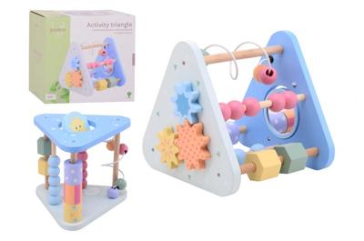 Joueco Jouéco - houten activiteitendriehoek pastel