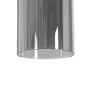 QAZQA Moderne hanglamp zwart met smoke glas 4-lichts - Stavelot