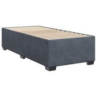 Boxspring met matras fluweel donkergrijs 80x200 cm - thumbnail