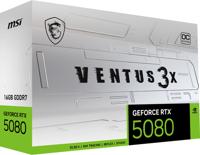 VGA MSI GeForce RTX 5080 16G VENTUS 3X OC WHITE - thumbnail