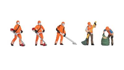 NOCH 45064 TT Maaiwerkzaamheden figuren Geverfd, Staand