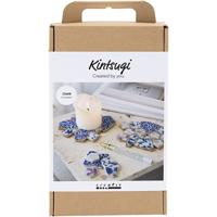 Creativ Company Hobbyset kintsugi, onderzetter, blauw, goud, lichtrood, wit, 1 doos - thumbnail