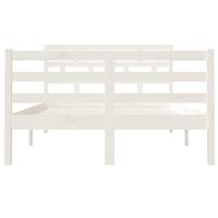 Bedframe massief hout wit 120x190 cm - thumbnail